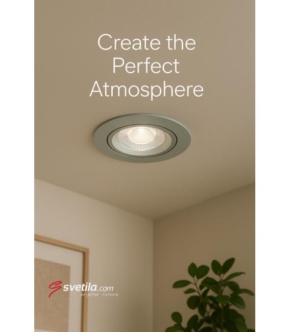 Recessed LED Spotlight MONI C 5W WW Silver – photo