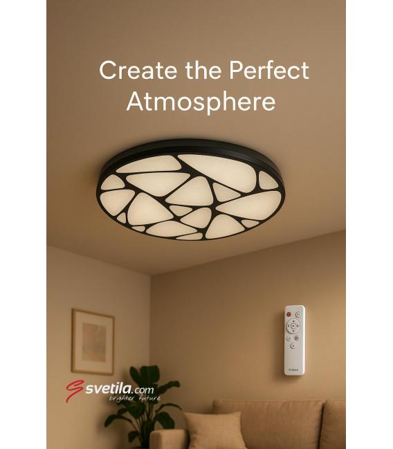 Apparecchio LED a soffitto MINERAL C 48W - Illuminazione con telecomando – Foto