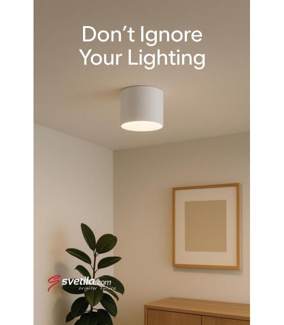 ZULA DWL GU10 White Ceiling Luminaire – photo