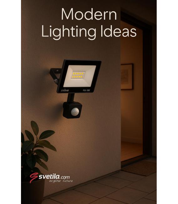 LED spotlight with motion sensor 10W Grey NW – photo