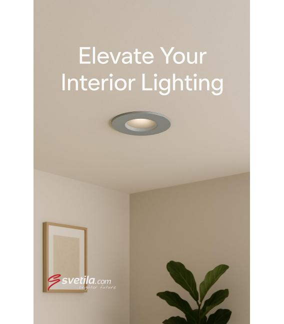 AZYL C 1.6W NW LED Recessed Wall Light Grey – photo