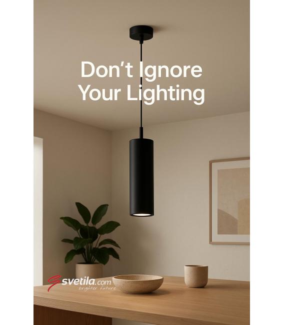 WESPA GU10 Black Ceiling Suspension 220V, 50W, Base : GU10 – Photo
