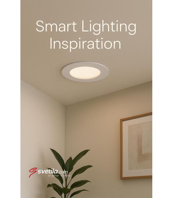Plafón empotrable LED Downlight SLIM C 6W Blanco CW – foto
