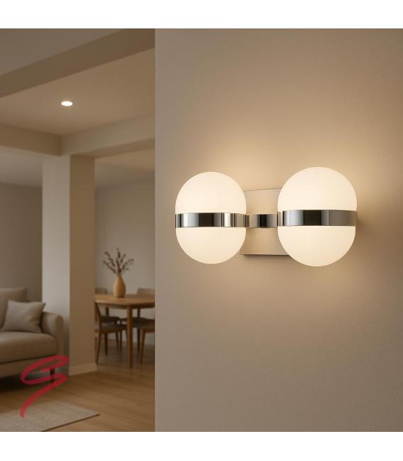Wasserdichte GABI 2L LED-Leuchte - 4x3W WW Chrom Finish – foto