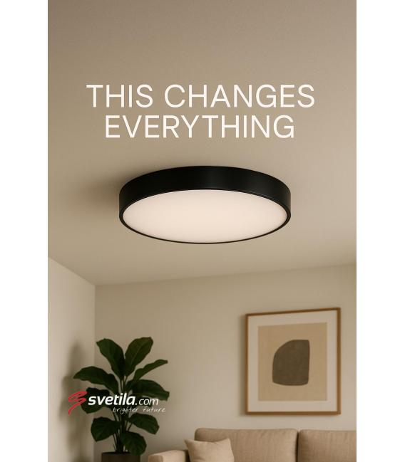 Luminaria LED de techo TOTEM C 48W NW - Negro – foto