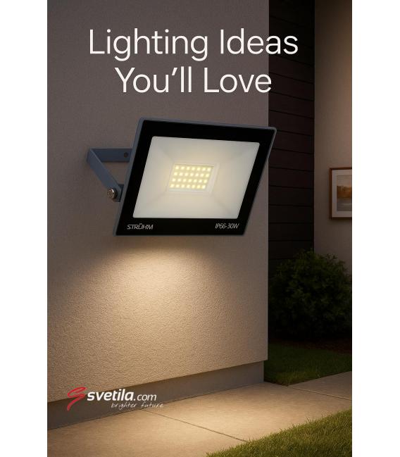 LED-Fluter KROMA 30W Grau NW - Beleuchten Sie Ihren Raum – foto