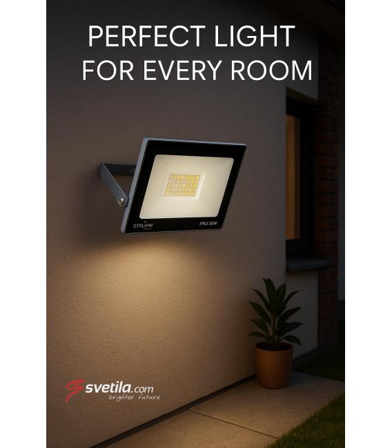 Proiettore LED KROMA 30W Grigio NW - Illumina il tuo spazio – Foto