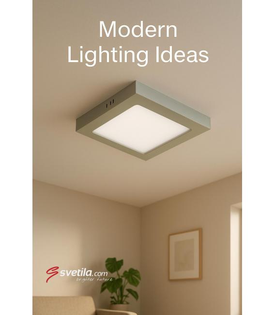 Stropna LED svetilka MARTIN D 6W NW - mat krom – fotografija
