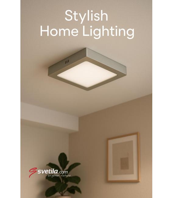 Luminaria LED de techo MARTIN D 6W NW - Cromo mate – foto