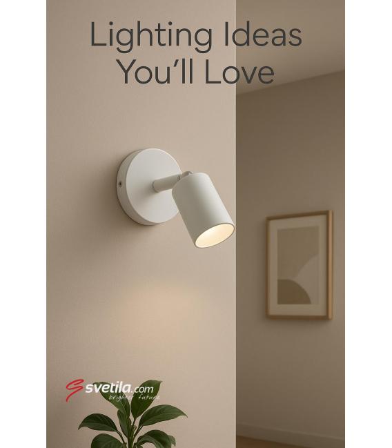 UNO E27 1C Luminaria blanca - Solución de iluminación elegante – foto