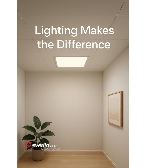 Panneau LED MINGE D 36W NW Blanc Illuminez votre espace – Photo