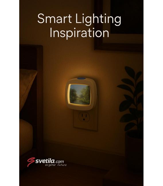 Veilleuse LED Plug-in TIVI 0,4W Blanc – Photo