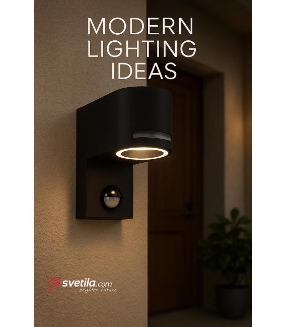 Luminaire anti-poussière avec détecteur de mouvement - FOREST S GU10 C – Photo