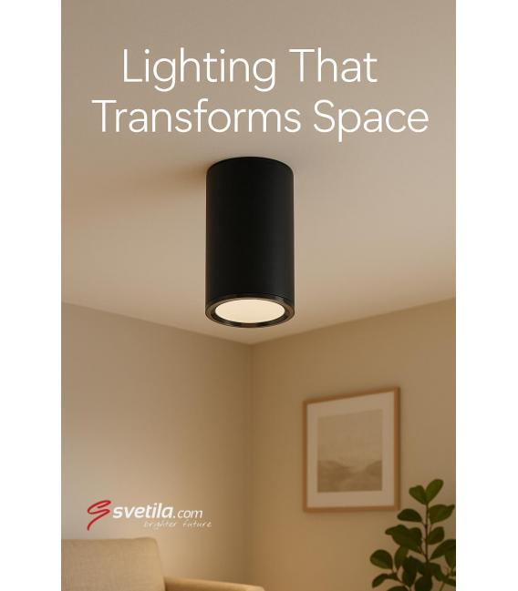 Apparecchio da soffitto nero MEGAN DWL GU10 – Foto