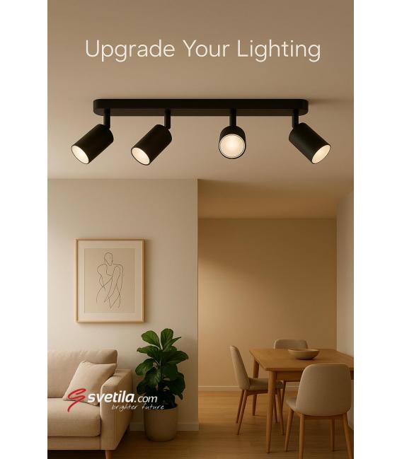 ZEBRA SPT GU10 4L Noir/Blanc Luminaire - Unique – Photo