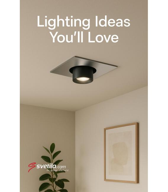 RAFI D 3W LED Applique da incasso Cromo opaco, NW – Foto