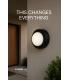 LED ARON C 12W NW noir, étanche à la poussière, étanche à l'eau 12717-39293