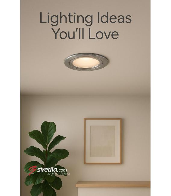 Apparecchio da incasso resistente all'acqua VIKI C GU10 Chrome - Illuminazione a soffitto – Foto