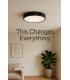 LED TOTEM C 16W NW negro 12835-39314