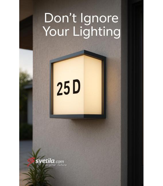MAXIM E27 Luminaria de exterior antipolvo gris – foto