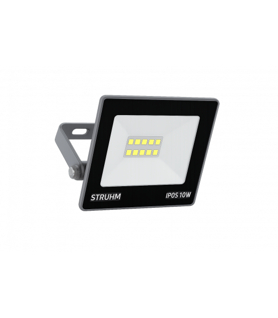 LED reflektor KROMA 10W siva hladno bela – fotografija