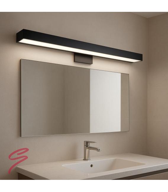 Apparecchio da parete moderno a LED nero - resistente all'acqua 9W – Foto