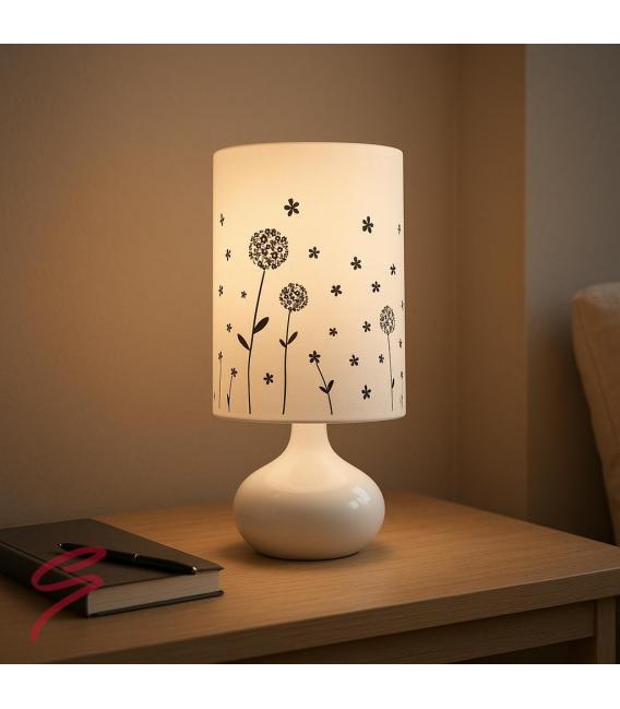 ZYTA FOOT E14 Artistic Floral Table Lamp - Graphic Design – photo