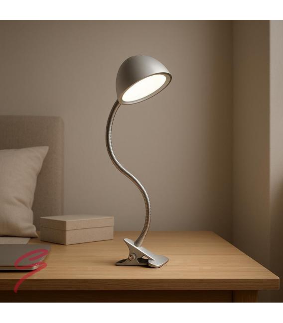 RONI Flex Clip-On LED-Schreibtischlampe - Weißes Finish – foto