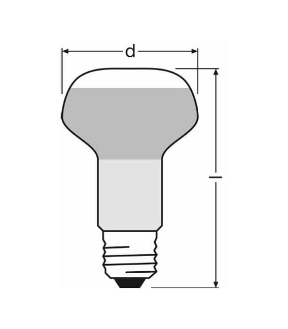 Concentra Ampoule R63 60W E27 – Photo