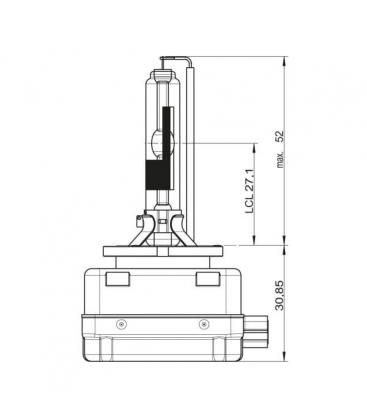 HID Xenon Lampara Coche D3R 35W 66350 PK32d 6 Xenarc HID Xenon 6263-4224
