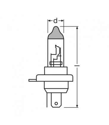 Lampadina auto H4 60/55W 12V ULT P43t - Ultra Life Performance 6265-4230