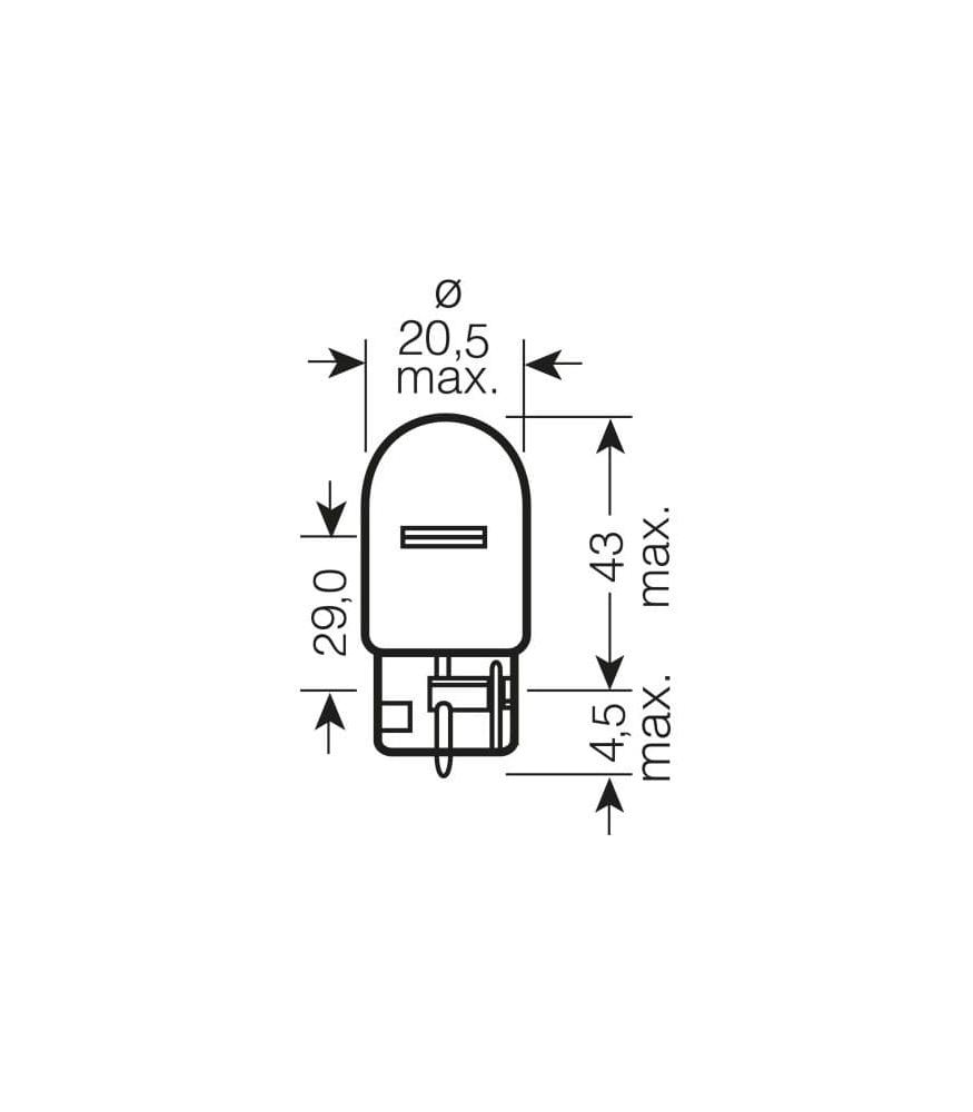 Osram WY21W 12V 21W 7504 WX3x16d Original Line 4008321165473 | Svetila ...