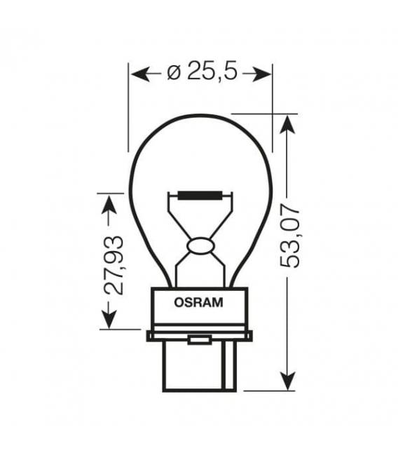 12V Car Bulb P27W 27W 3156 W2.5x16d Automotive – Photo