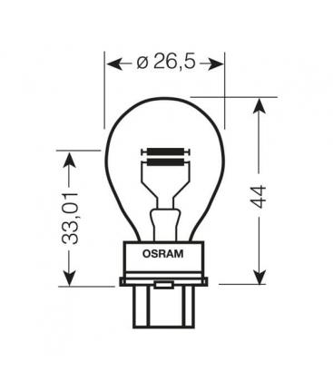 12V Car Bulb P27 7W 3157 W2.5x16q Automotive 6292-4296