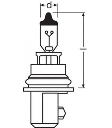 Lampada per fari auto 9004 12V P29t Illumina la tua auto 6315-4347