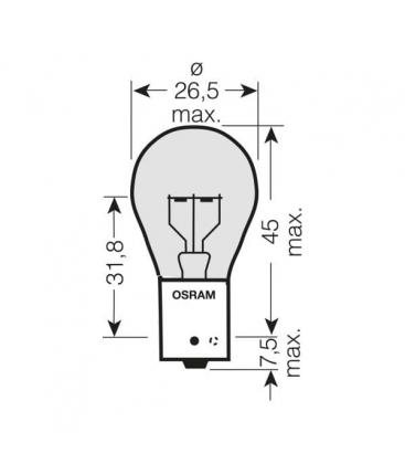 24V Truckstar PRO PY21W 21W BAU15s Bulb - Truck Bulb 6318-4356