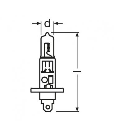 24V Lkw-Glühbirne H1 70W 64155 P14.5s - High Power 6319-4358