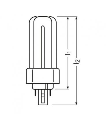 Dulux T-E 13W 827 Plus GX24 Energy Saving Lamp 6363-4504