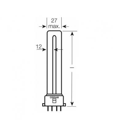 Lampada compatta TC-S Dulux S-E 9W 830 - G23 2G7 6402-4627
