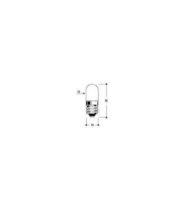 Bombilla de larga duración para linterna y antorcha - E10 7V 300mA 10x28 C 2R 6938-5212