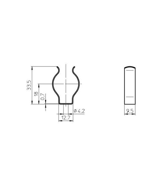Supporto per lampada fluorescente T5 - Accessorio essenziale per il supporto – Foto