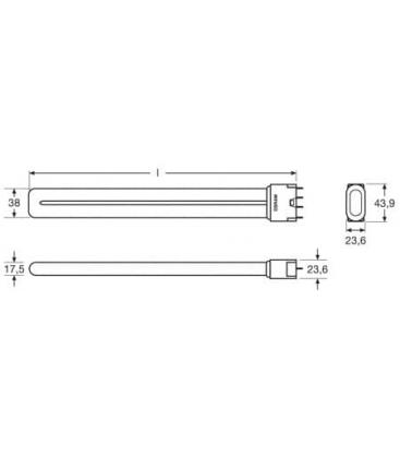 Lampe compacte à économie d'énergie 16W 830 HE - 2GX11 Bulb 7291-6643