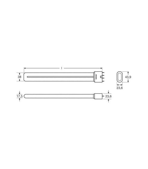 Compact Fluorescent Lamp Dulux L 24W 840 XT - Long Lifetime – photo