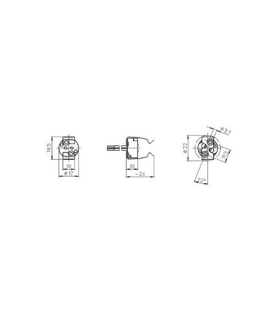 Premium GU5.3 Fassungssockel – foto