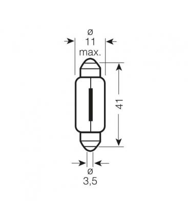 Lampadina 24V per camion 6421 SV8.5 - Luce ad potenza 7502-7269