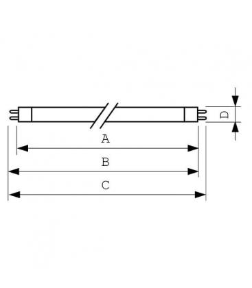 Lampada G5 11W BL TL - Luce attinica UV-A ad intensità. 7570-7515