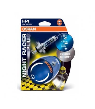 Motorradlampe H4 12V 60W Night Racer Plus Doppelpack 7577-7543