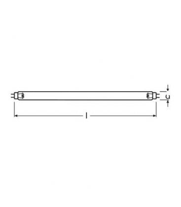 15W HNS OFR - Lampada di sterilizzazione UV-C T8 G13 ad efficienza. 255-755
