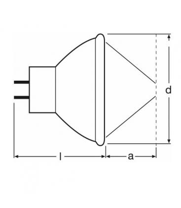 Bombilla de calidad 64629 EFP 6 GZ6.35 - 100 W, 12 V 7586-7573