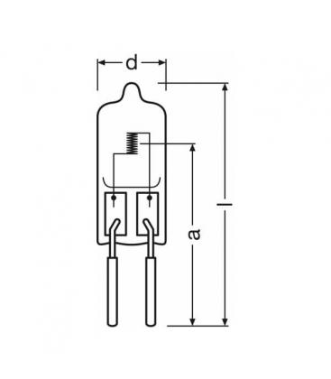 HLX 62138 100W 12V G6.35 Light Bulb - Medical & Surgical Use 7623-7709